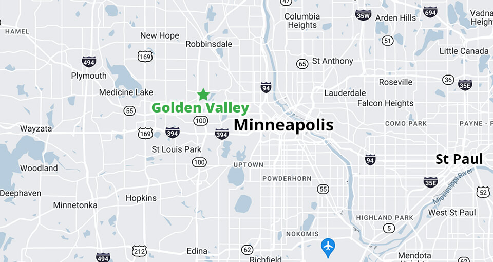 Map of Golden Valley